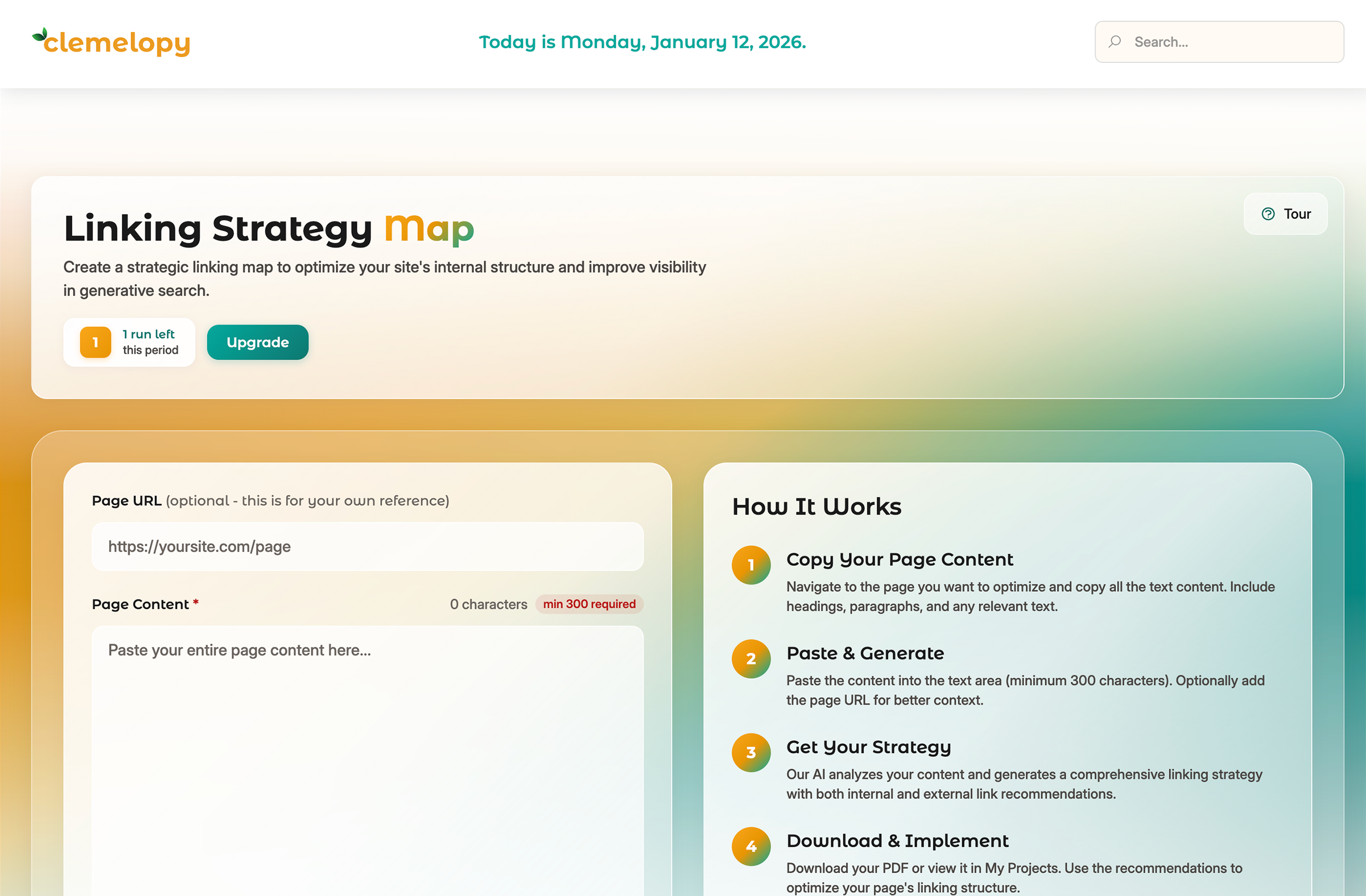 Clemelopy Linking Strategy Map